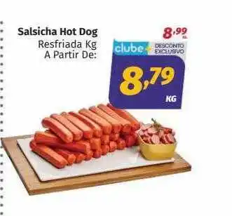 Supermercados Cidade Canção Salsicha hot dog oferta