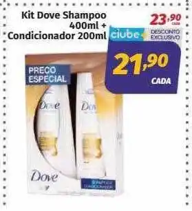 Supermercados Cidade Canção Kit dove shampoo + condicionador oferta