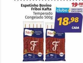 Espetinho bovino friboi kafta