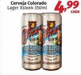 Supermercados Cidade Canção Cerveja colorado lager xsleek oferta