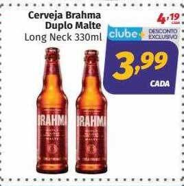 Supermercados Cidade Canção Cerveja brahma duplo malte long neck oferta