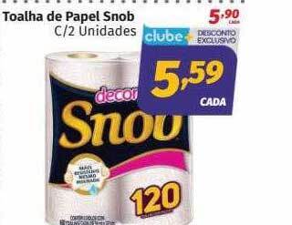 Supermercados Cidade Canção Toalha de papel snob oferta