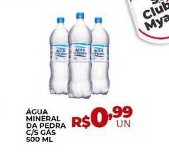 Agua mineral da pedra c s gas