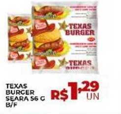 Supermercados Myatã Texas burger seara oferta