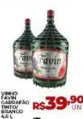 Supermercados Myatã Vinho favin garrafão tinto branco 4.6l oferta