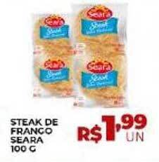 Supermercados Myatã Steak de frango seara oferta
