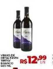 Supermercados Myatã Vinho de mesa favin tinto branco oferta