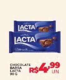 Supermercados Myatã Chocolate barra lacta oferta