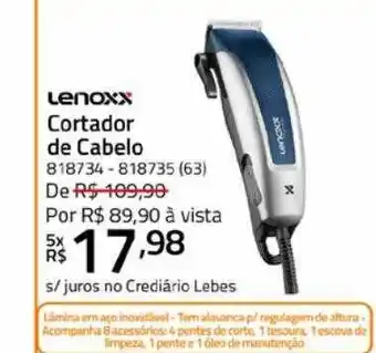 Lenoxx cortador de cabelo