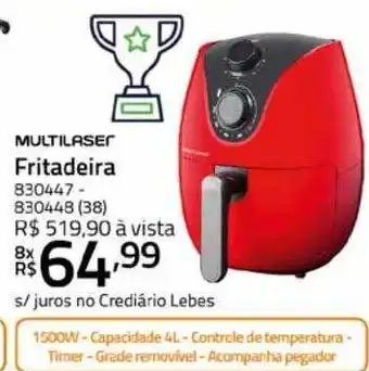 Multilaser fritadeira