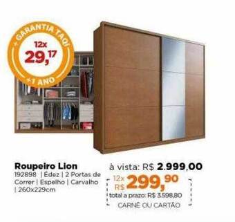 Lojas TaQi Roupeiro lion oferta