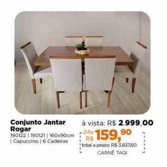 Conjunto jantar rogar