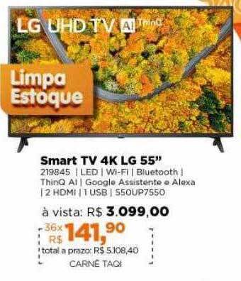 Smart tv 4k lg 55