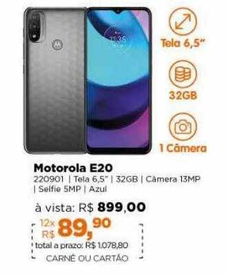 Lojas TaQi Motorola e20 oferta