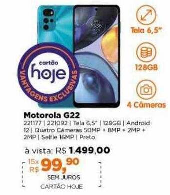 Lojas TaQi Motorola g22 oferta
