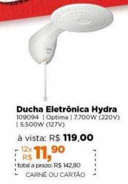 Lojas TaQi Ducha eletrônica hydra oferta