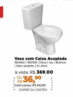 Lojas TaQi Vaso com caixa acoplada oferta