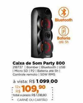 Caixa de som party 800