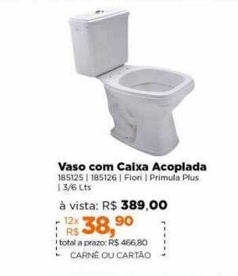 Lojas TaQi Vaso com caixa acoplada oferta