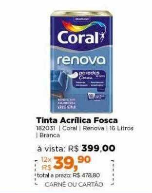 Tinta acrílica fosca