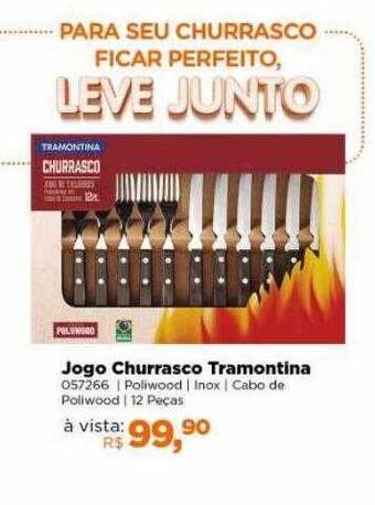 Lojas TaQi Jogo churrasco tramontina oferta
