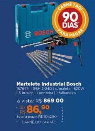 Lojas TaQi Martelete industrial bosch oferta