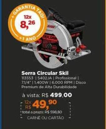 Lojas TaQi Serra circular skil oferta