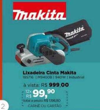 Lojas TaQi Lixadeira cinta makita oferta
