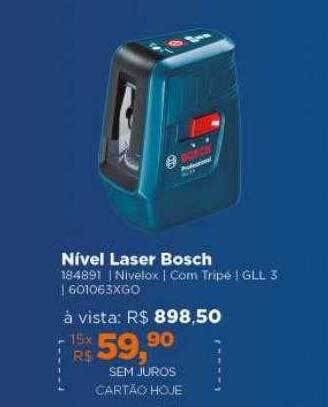 Lojas TaQi Nivel laser bosch oferta