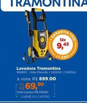 Lojas TaQi Lavadora tramontina oferta