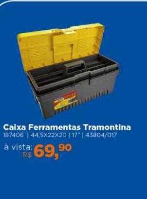 Lojas TaQi Caixa ferramentas tramontina oferta