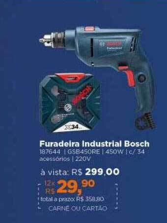 Lojas TaQi Furadeira industrial bosch oferta