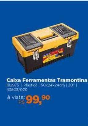 Lojas TaQi Caixa ferramentas tramontina oferta