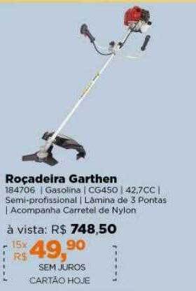 Lojas TaQi Roçadeira garthen oferta