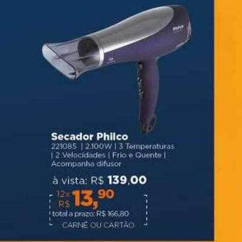 Lojas TaQi Secador philco oferta