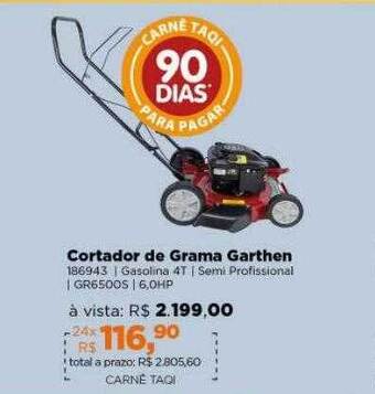 Lojas TaQi Cortador de grama garthen oferta