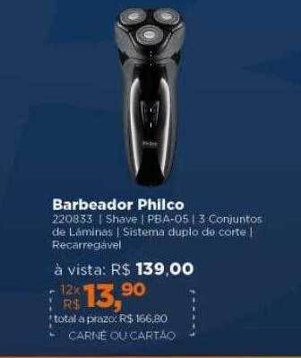 Lojas TaQi Barbeador philco oferta
