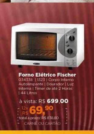Lojas TaQi Forno elétrico fischer oferta