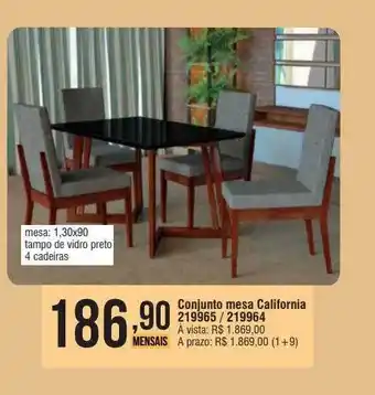Conjunto mesa california