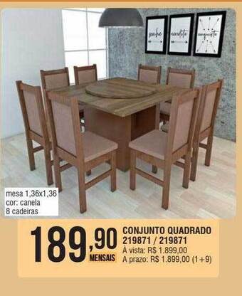 Berlanda Conjunto quadrado oferta