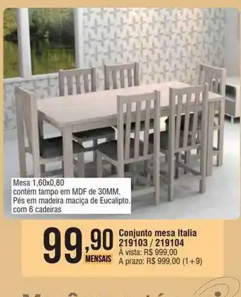 Berlanda Conjunto mesa italia oferta