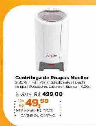 Lojas TaQi Centrifuga de roupas mueller oferta