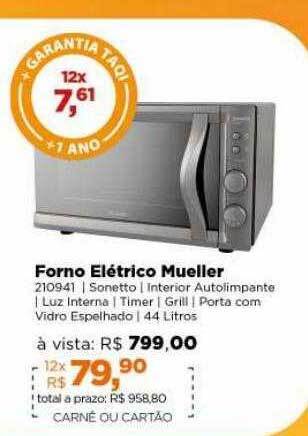 Lojas TaQi Forno elétrico mueller oferta