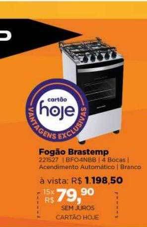 Lojas TaQi Fogão brastemp oferta