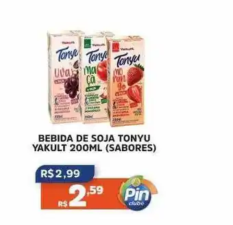 Pinheiro Supermercado Bebida de soja tonyu yakult oferta