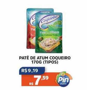Pinheiro Supermercado Patê de atum coqueiro oferta