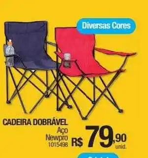 Cadeira dobrável aço newpro