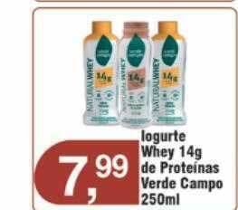 Iogurte whey de proteinas verde campo