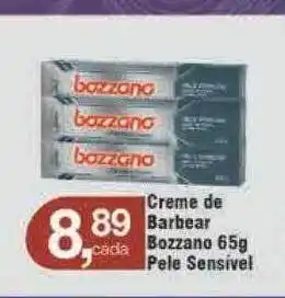 Creme de barbear bozzano pele sensivel