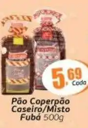 Pão coperpão caseira misto fubó